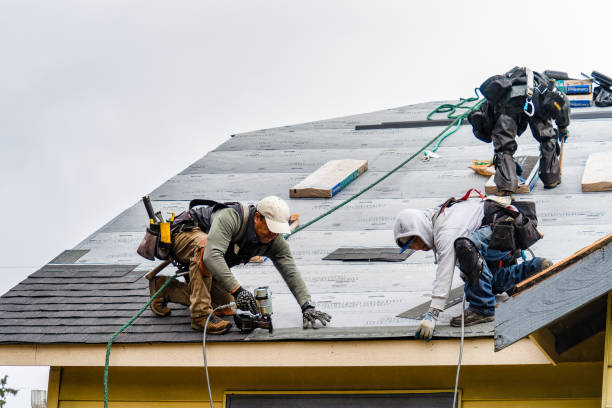 Professional Gutter Installation technician working in Muskegon, MI